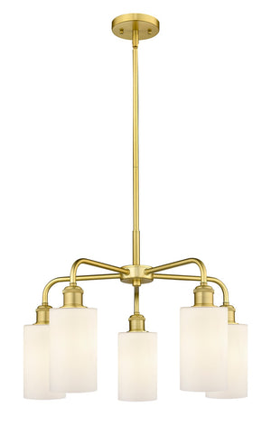 Innovations - 516-5CR-SG-G801 - Five Light Chandelier - Ballston - Satin Gold