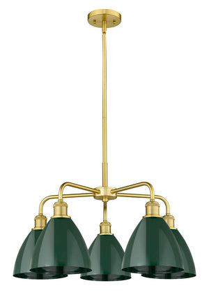 Innovations - 516-5CR-SG-MBD-75-GR - Five Light Chandelier - Ballston - Satin Gold