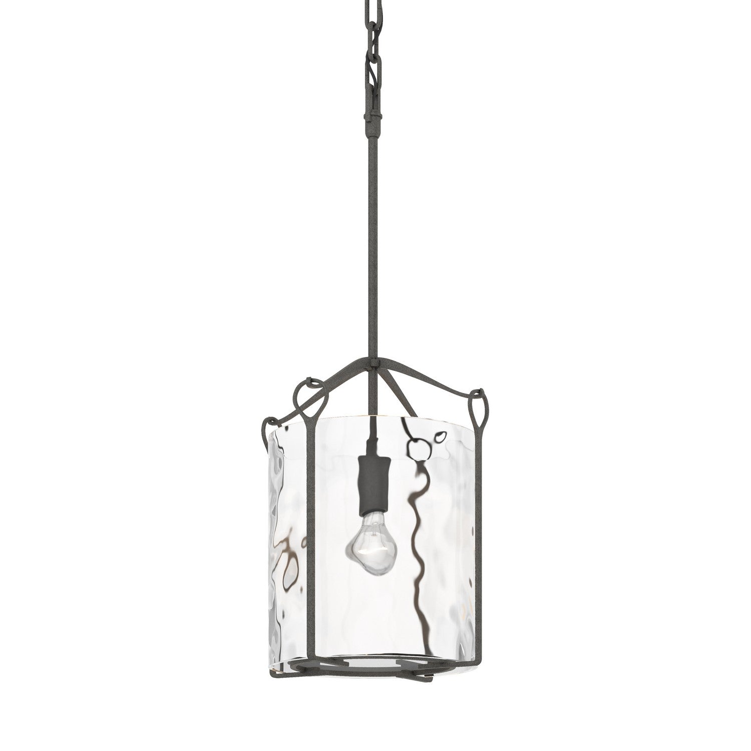 Hubbardton Forge - 104060-SKT-20-LL0137 - Bow Tall Mini Pendant - Bow - Natural Iron