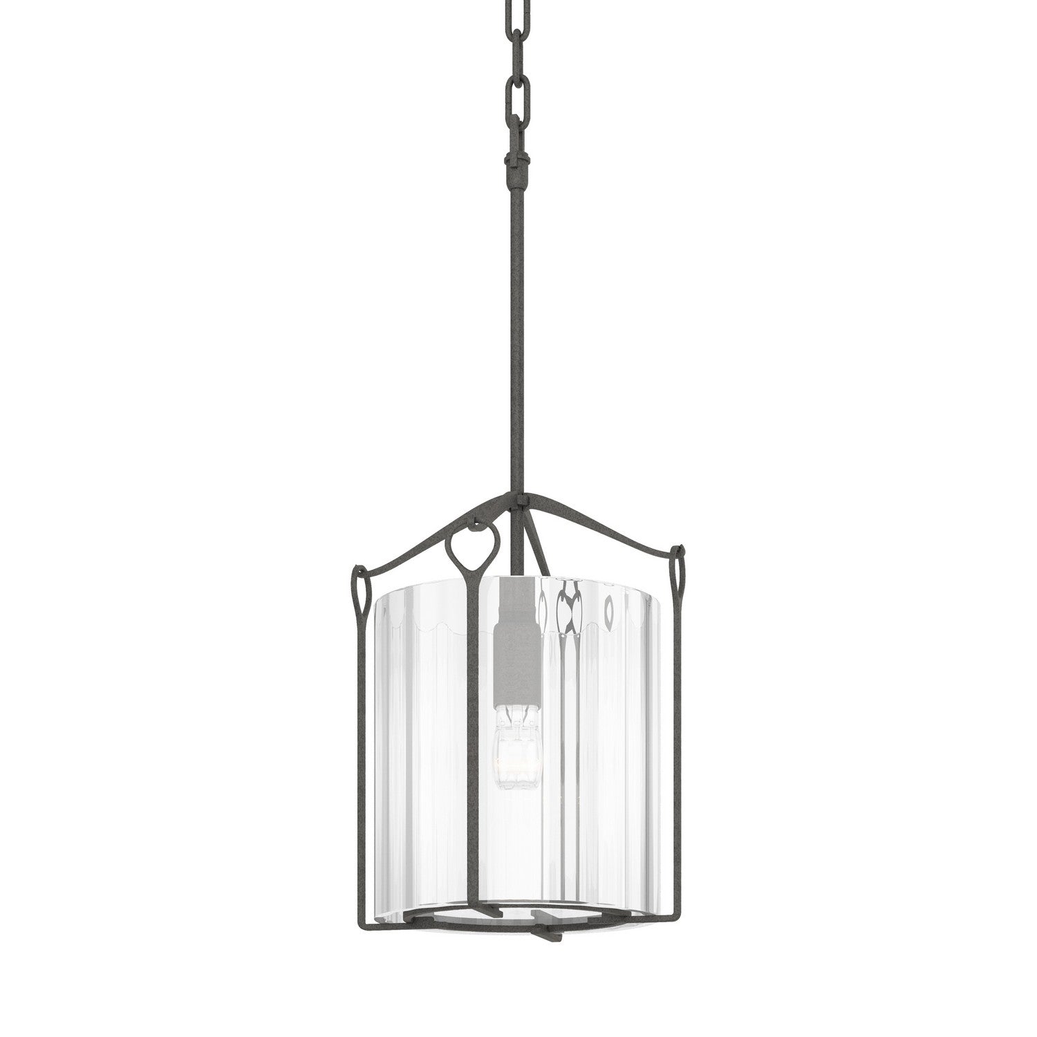 Hubbardton Forge - 104060-SKT-20-ZM0137 - Bow Tall Mini Pendant - Bow - Natural Iron
