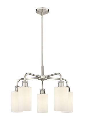 Innovations - 516-5CR-SN-G801 - Five Light Chandelier - Ballston - Satin Nickel