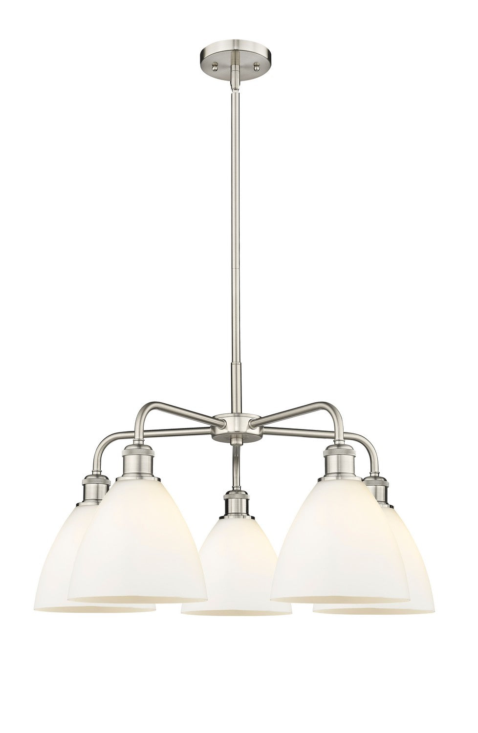 Innovations - 516-5CR-SN-GBD-751 - Five Light Chandelier - Ballston - Satin Nickel