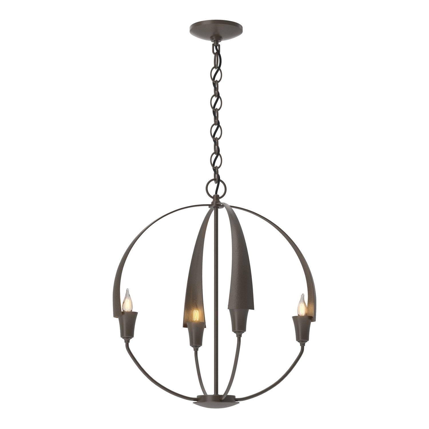 Hubbardton Forge - 104201-SKT-05 - Cirque Small Chandelier - Cirque - Bronze