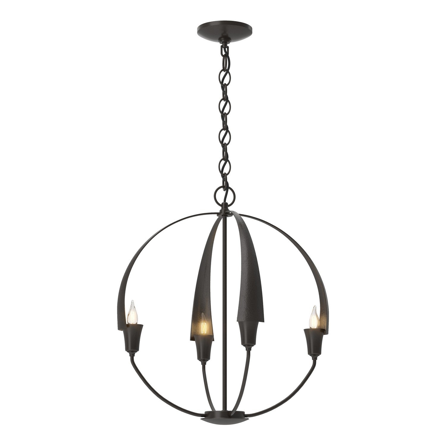 Hubbardton Forge - 104201-SKT-14 - Cirque Small Chandelier - Cirque - Oil Rubbed Bronze