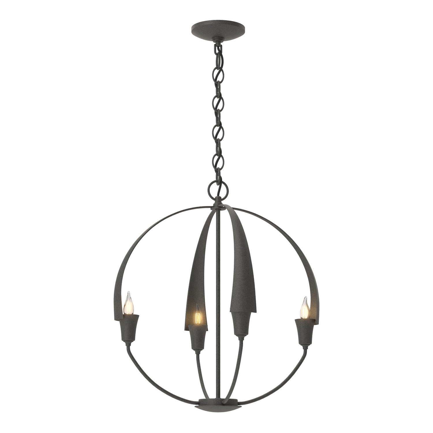 Hubbardton Forge - 104201-SKT-20 - Cirque Small Chandelier - Cirque - Natural Iron