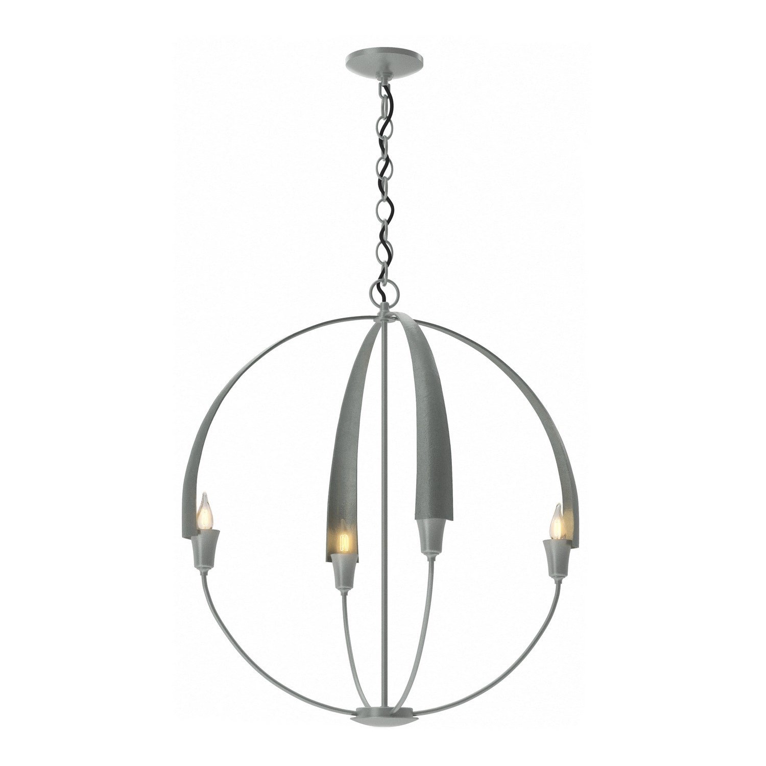 Hubbardton Forge - 104203-SKT-82 - Four Light Chandelier - Cirque - Vintage Platinum