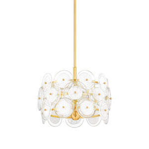 Mitzi - H810703-AGB - Three Light Pendant - Zoella - Aged Brass