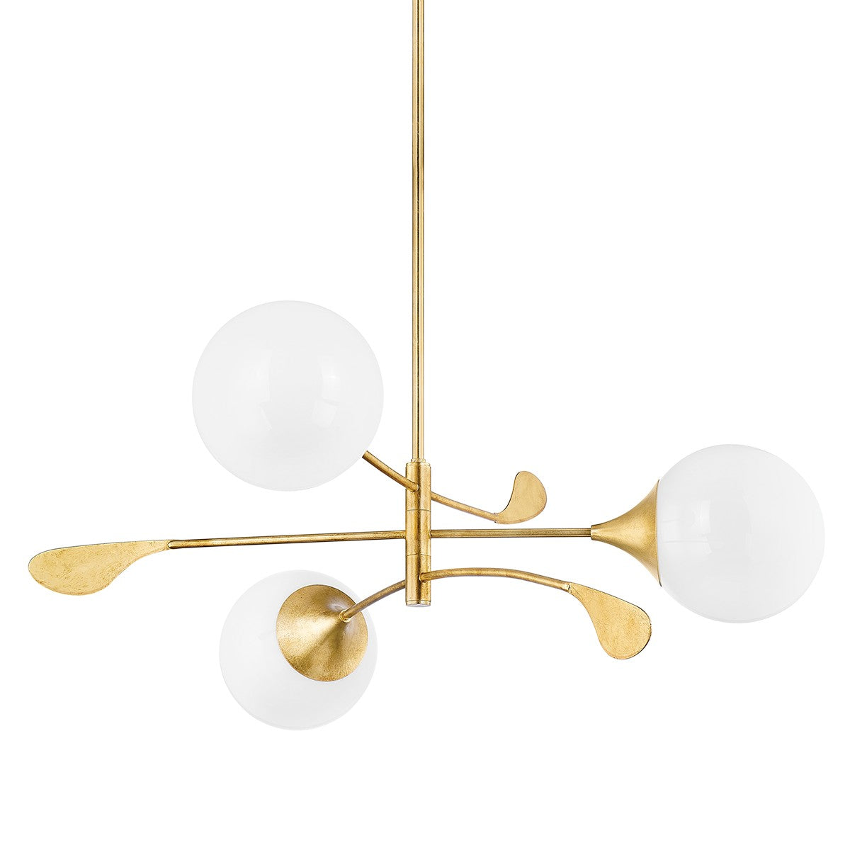 Mitzi - H812803-VGL - Three Light Chandelier - Victoria - Vintage Gold Leaf