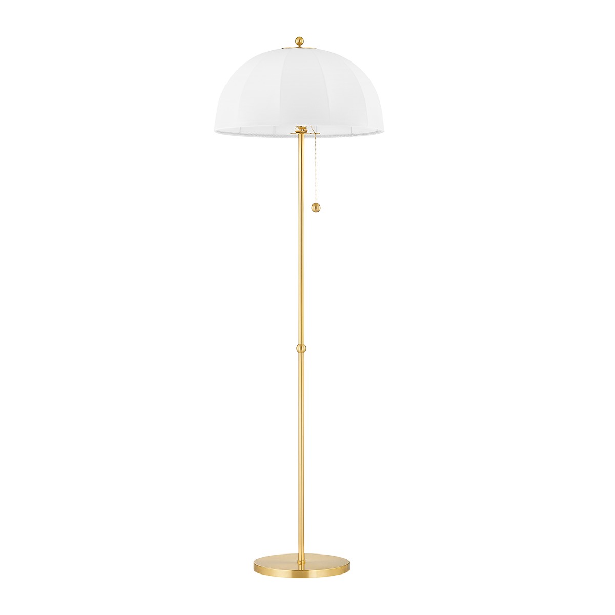 Mitzi - HL816401-AGB - One Light Floor Lamp - Meshelle - Aged Brass