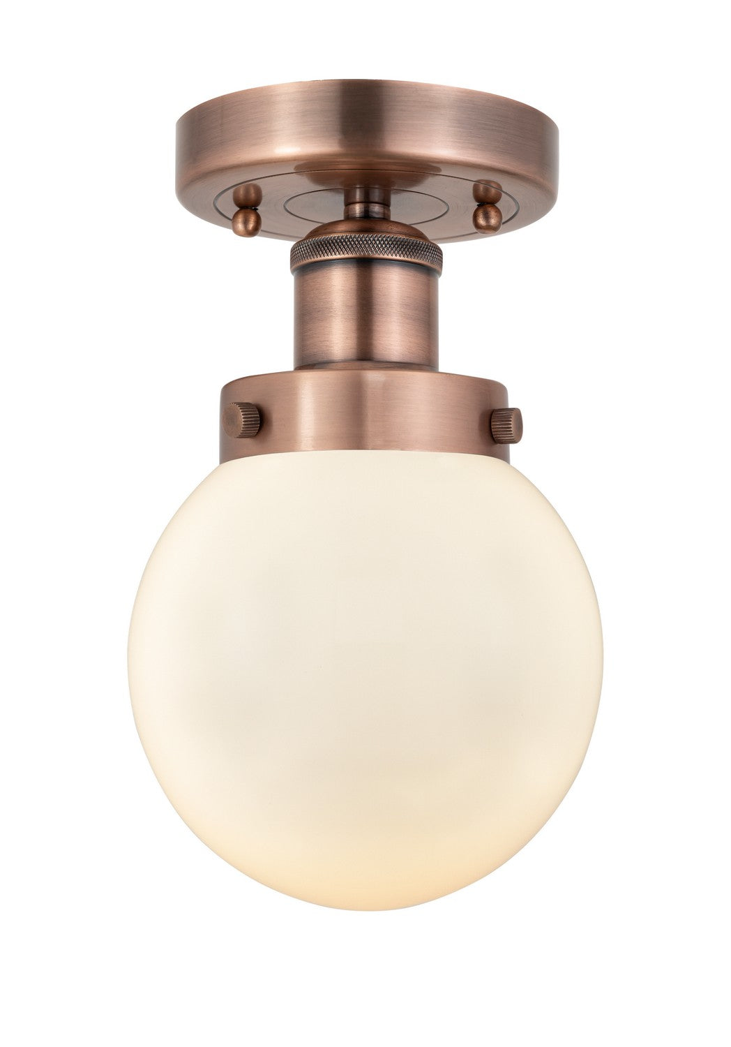 Innovations - 616-1F-AC-G201-6 - One Light Semi-Flush Mount - Edison - Antique Copper