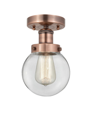 Innovations - 616-1F-AC-G202-6 - One Light Semi-Flush Mount - Edison - Antique Copper