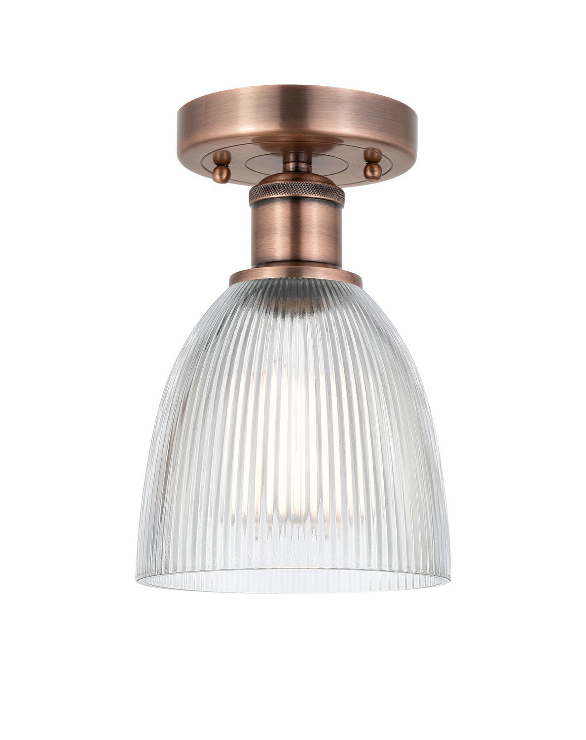 Innovations - 616-1F-AC-G382 - One Light Flush Mount - Edison - Antique Copper