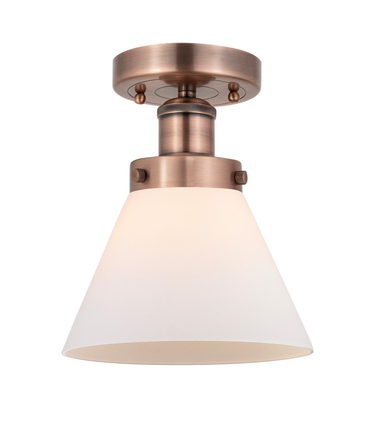 Innovations - 616-1F-AC-G41 - One Light Semi-Flush Mount - Edison - Antique Copper