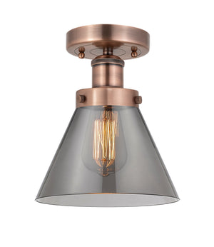 Innovations - 616-1F-AC-G43 - One Light Semi-Flush Mount - Edison - Antique Copper