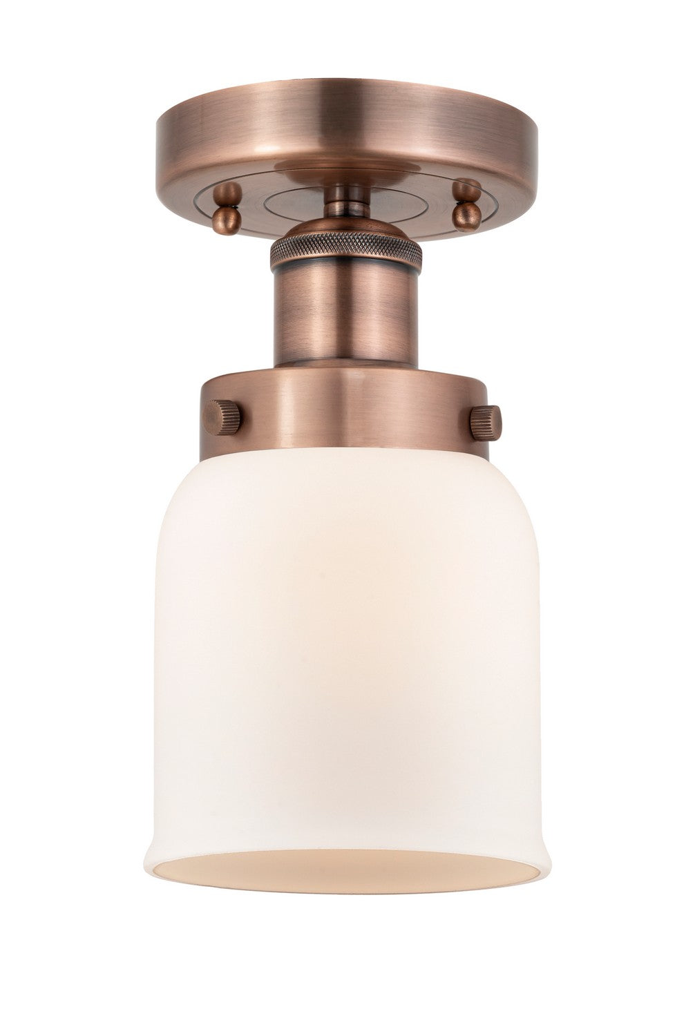 Innovations - 616-1F-AC-G51 - One Light Semi-Flush Mount - Edison - Antique Copper