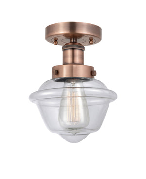 Innovations - 616-1F-AC-G532 - One Light Semi-Flush Mount - Edison - Antique Copper