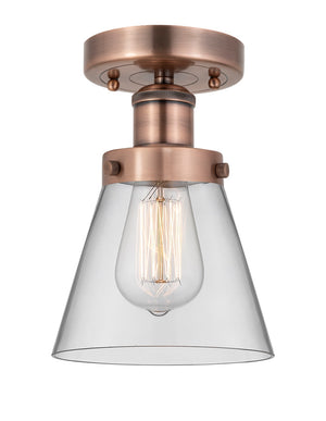 Innovations - 616-1F-AC-G62 - One Light Semi-Flush Mount - Edison - Antique Copper