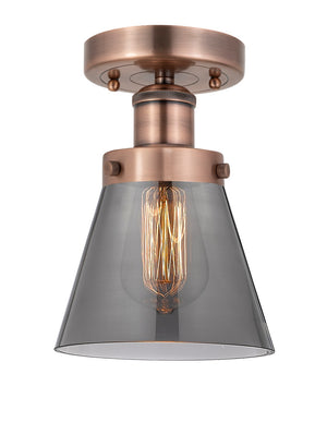 Innovations - 616-1F-AC-G63 - One Light Semi-Flush Mount - Edison - Antique Copper