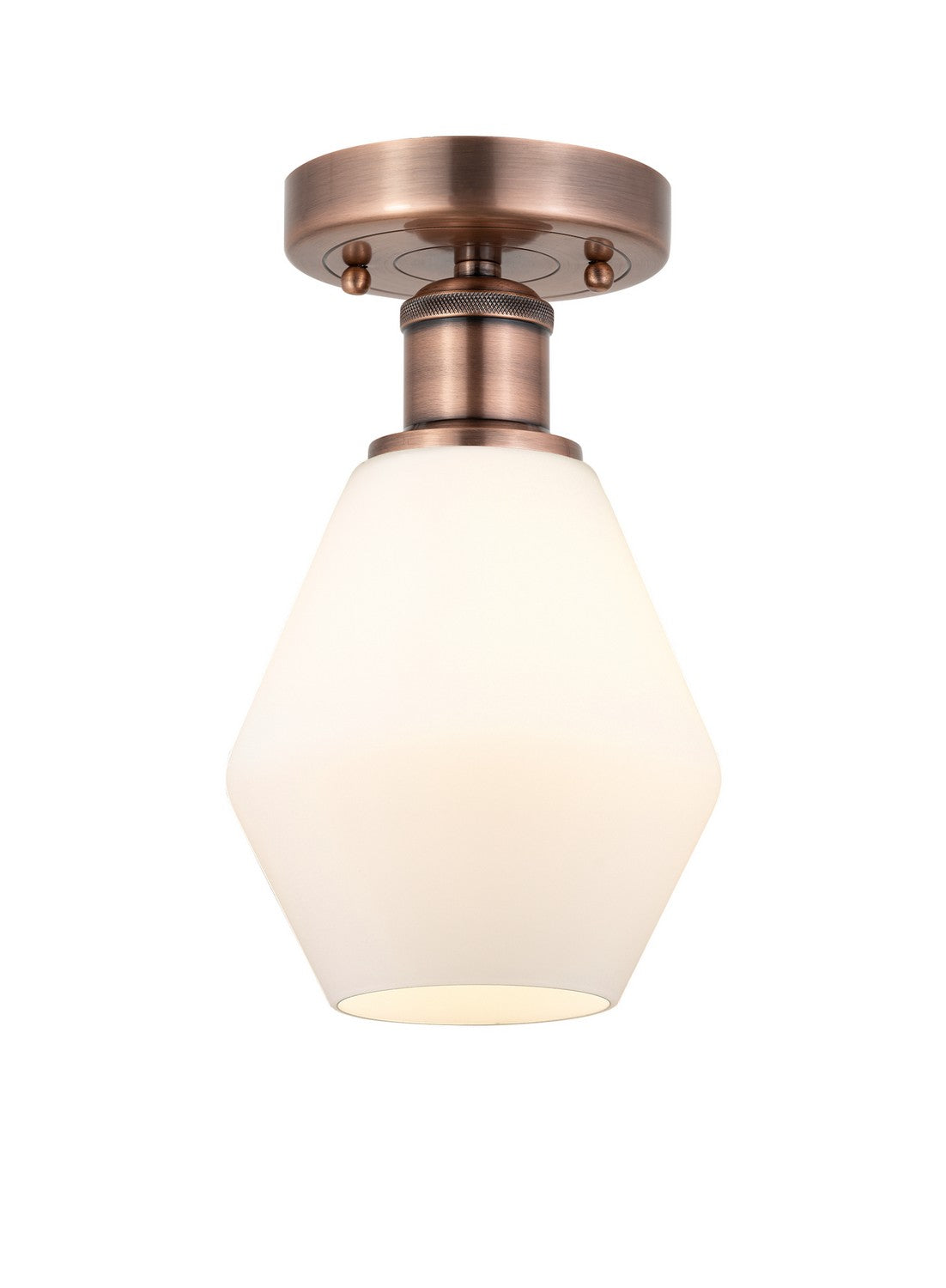 Innovations - 616-1F-AC-G651-6 - One Light Semi-Flush Mount - Edison - Antique Copper