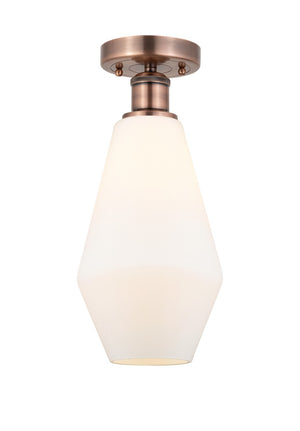 Innovations - 616-1F-AC-G651-7 - One Light Semi-Flush Mount - Edison - Antique Copper