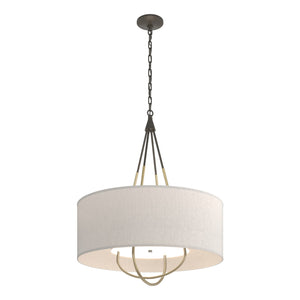 Hubbardton Forge - 104230-SKT-07-86-SE2811 - Four Light Pendant - Loop - Dark Smoke