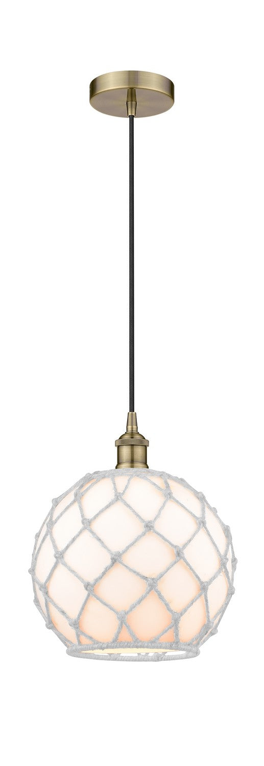 Innovations - 616-1P-AB-G121-10RW - One Light Pendant - Edison - Antique Brass