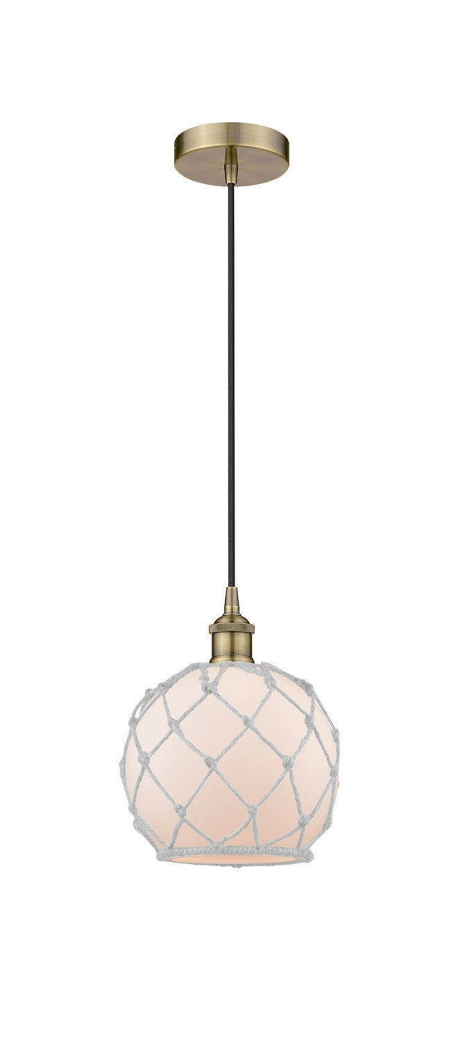 Innovations - 616-1P-AB-G121-8RW - One Light Pendant - Edison - Antique Brass