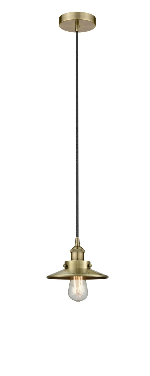 Innovations - 616-1PH-AB-M4-AB - One Light Pendant - Edison - Antique Brass