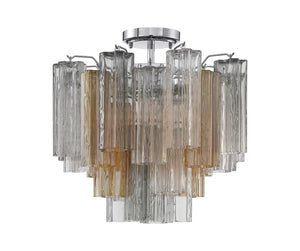 Crystorama - ADD-300-CH-AU_CEILING - Four Light Semi Flush Mount - Addis - Polished Chrome