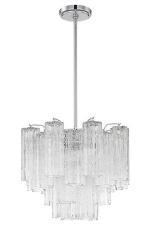 Crystorama - ADD-300-CH-CL - Four Light Chandelier - Addis - Polished Chrome