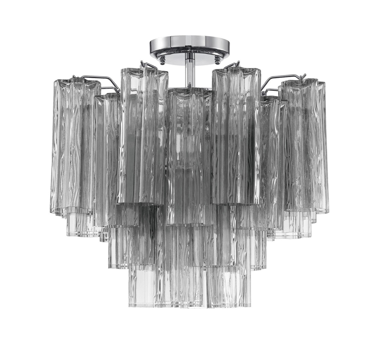 Crystorama - ADD-300-CH-SM_CEILING - Four Light Semi Flush Mount - Addis - Polished Chrome