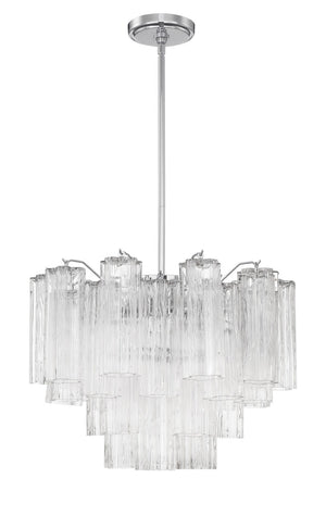 Crystorama - ADD-306-CH-CL - Six Light Chandelier - Addis - Polished Chrome