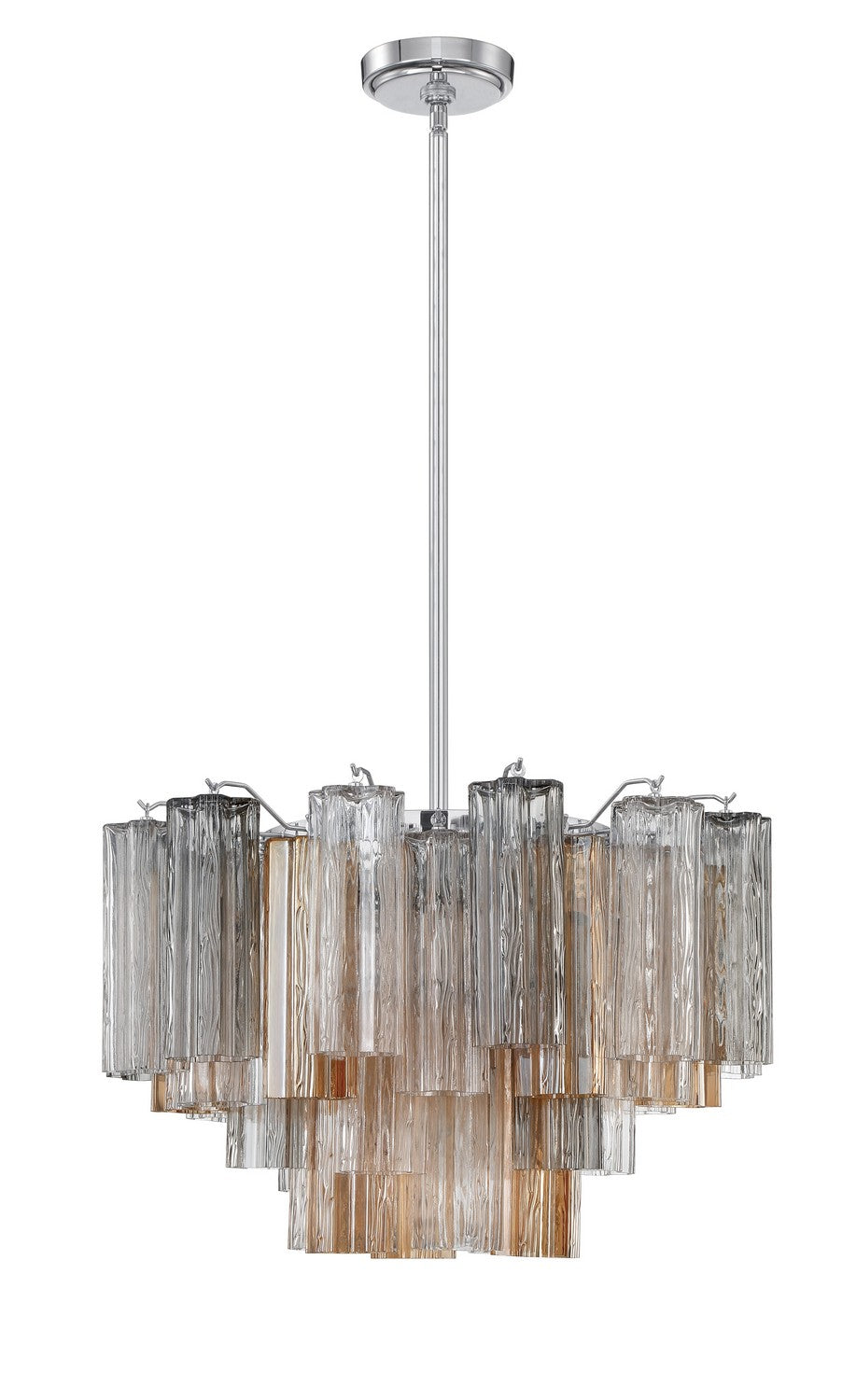 Crystorama - ADD-308-CH-AU - Nine Light Chandelier - Addis - Polished Chrome