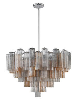 Crystorama - ADD-316-CH-AU - 16 Light Chandelier - Addis - Polished Chrome