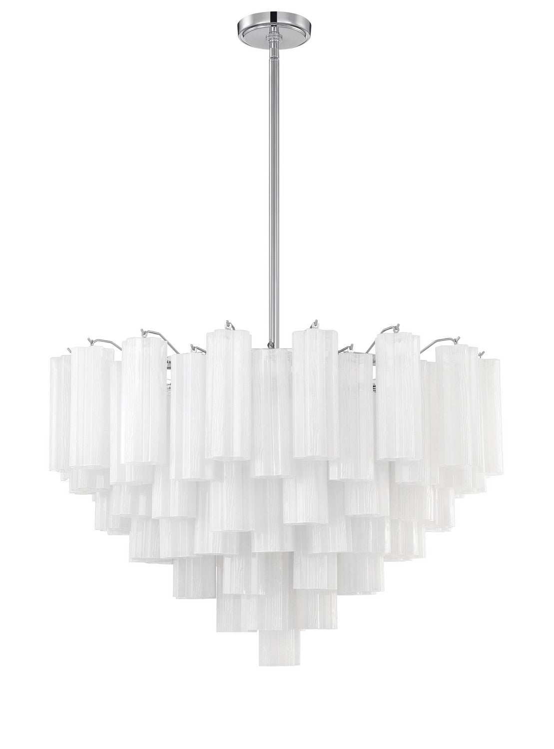 Crystorama - ADD-316-CH-WH - 16 Light Chandelier - Addis - Polished Chrome