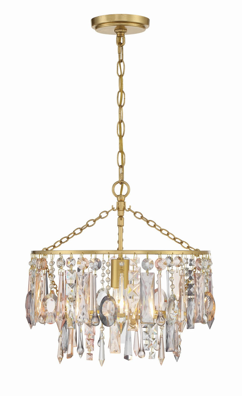 Crystorama - ELS-7100-GA - One Light Pendant - Elsa - Antique Gold