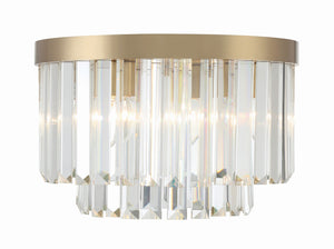 Crystorama - HAY-1400-AG - Four Light Flush Mount - Hayes - Aged Brass