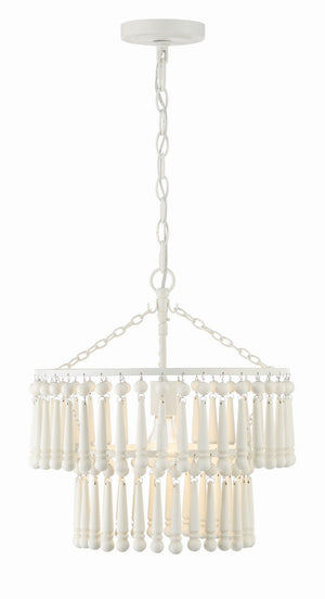 Crystorama - TIA-7100-MT - One Light Pendant - Tiana - Matte White