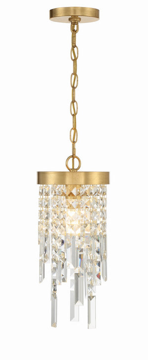 Crystorama - WIN-210-GA-CL-MWP - One Light Pendant - Winfield - Antique Gold