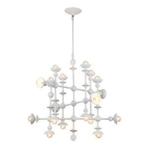 Alora - CH328129AW - 18 Light Chandelier - Cadence - Antique White