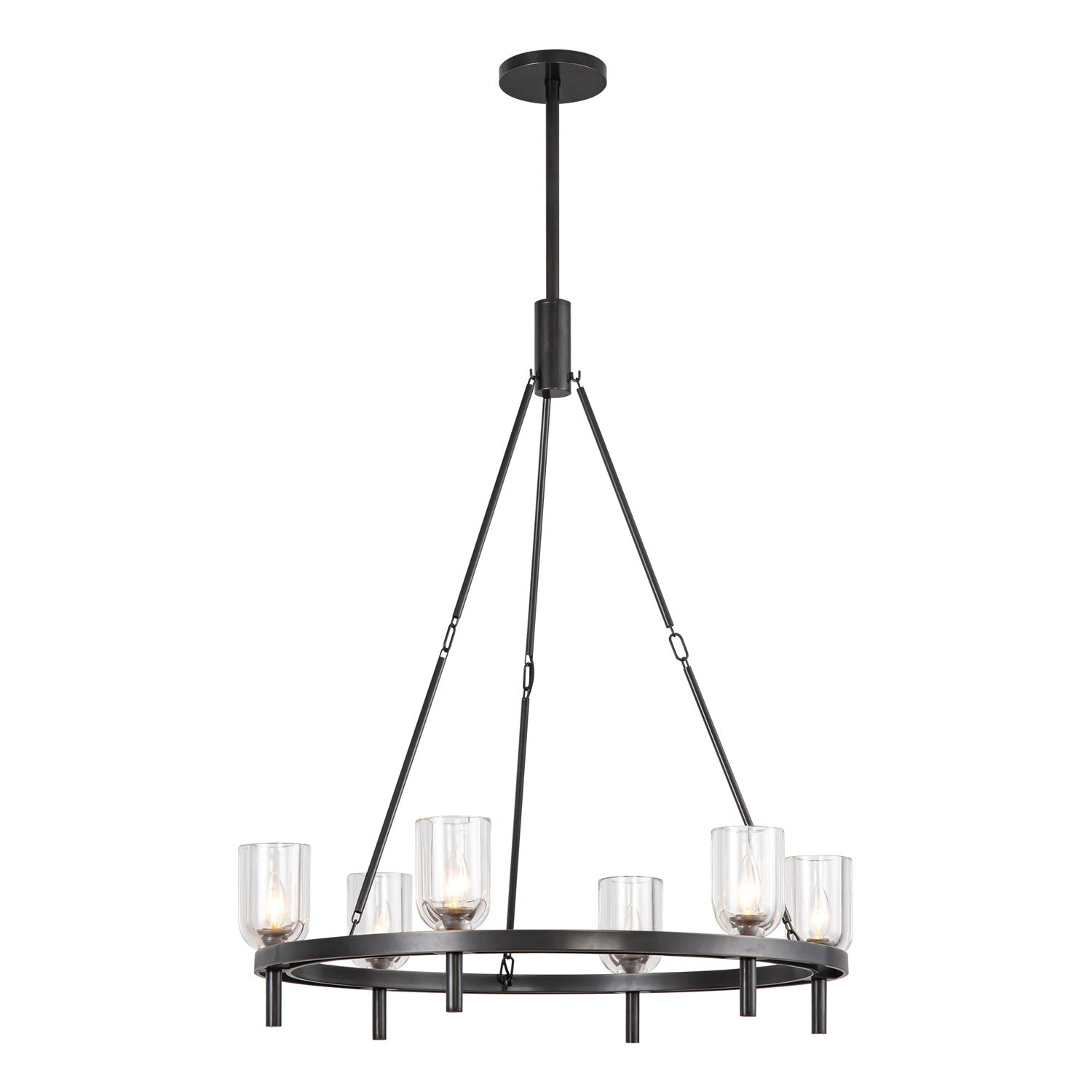 Alora - CH338632UBCC - Six Light Chandelier - Lucian - Clear Crystal/Urban Bronze