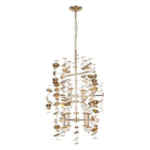 Alora - CH340041PB - 16 Light Chandelier - Yukari - Polished Brass