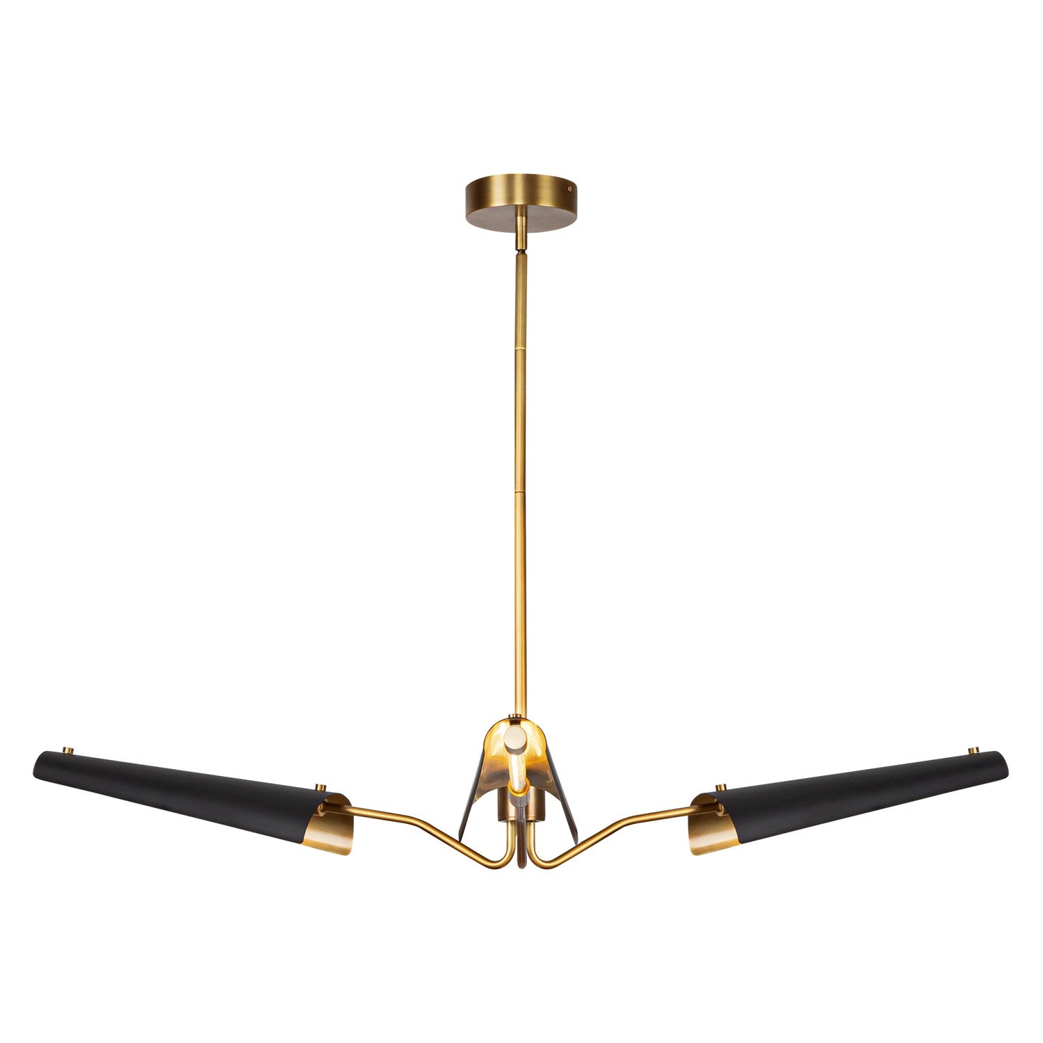 Alora - CH347346MBVB - LED Chandelier - Osorio - Matte Black/Vintage Brass