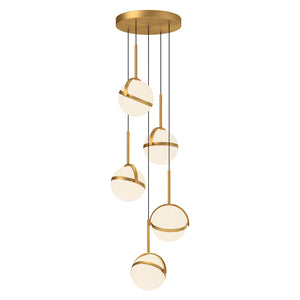 Alora - MP301005BG - LED Pendant - Globo - Brushed Gold