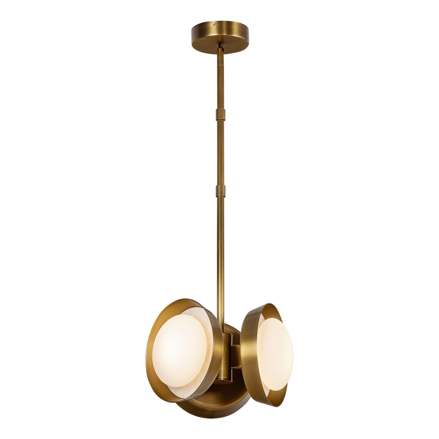 Alora - PD320313VB - LED Pendant - Alonso - Vintage Brass