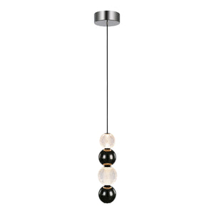 Alora - PD321815PN - LED Pendant - Onyx - Polished Nickel