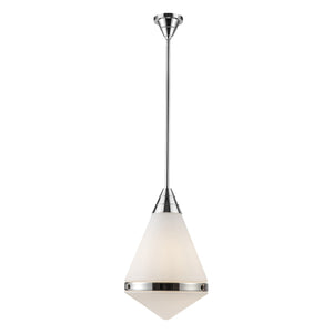 Alora - PD348022PNOP - One Light Pendant - Willard - Polished Nickel/Opal Matte Glass