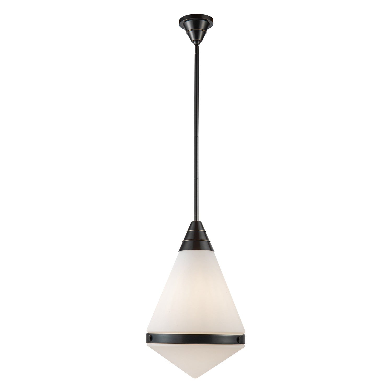 Alora - PD348022UBOP - One Light Pendant - Willard - Urban Bronze/Opal Matte Glass