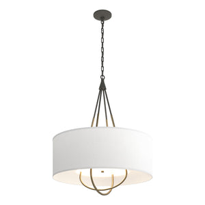 Hubbardton Forge - 104230-SKT-20-84-SF2811 - Four Light Pendant - Loop - Natural Iron