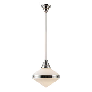 Alora - PD348114PNOP - One Light Pendant - Willard - Polished Nickel/Opal Matte Glass